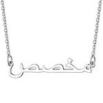 PROSTEEL Necklace with Name Arabic Stainless Steel Birthday Gift Customizable Name Necklace Nameplate Necklace