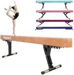 FBSPORT 8ft Adjustable Balance Beam: High and Low Floor Beam Gymnastics Equipment for Kids/Adults,Gymnastics Beam for Training,Practice, Physical Therapy and Professional Home Training with Legs