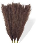 Faux Pampas Grass, Artificial Pampas Grass Fluffy Pompous Grass Flower Arrangement and Vase Filler for Boho Home Wedding Decoration