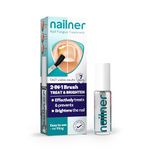 Nailner Fungal Nail Treatment Brush Extra Strong 5ml - 2in1 Treat & Prevent Toe Nail Fungus - Treat Antifungal Nail Infection - Clinically Tested & Fast Results