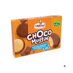 St Michel Choco Muffin, Scrumptious Sponge Cake Made of Fluffy Dough Dipped in Milk Chocolate (Pack of 6) 180 gram