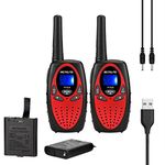 Retevis RT628 Walkie Talkies for Kids Adults,Rechargeable Walkie Talkies Long Range with 22 Channel with Batteries Charging Cable,Portable 2 Way Radios for 3-12 Year Old Boys Girls Toy Gift