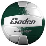 Baden MatchPoint Official Size 5 Cushioned Volleyball, Green/White