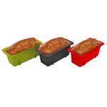 Starfrit Gourmet - Set of 3 Silicone Mini Loaf Pans - 5.7" x 2.7" x 2.1" - 319ml Capacity - High Heat-Resistant Silicone