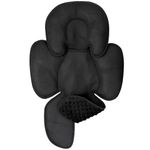 WINGHENLEE 2-in-1 Baby Carseat Head Support, Infant Car Seat Insert for Newborn Girls Boys, Soft Baby Neck Support and Body Cushion for Car Seat, Stroller, Bouncer (Black)