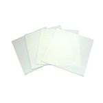 6inch White Glass Squares 4 Pack - 96 COE