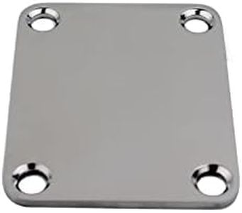 Guyker Titanium Alloy Guitar Neck Plate, 4-Bolt Electric Guitar Bass Neck Joint Plate, NeckPlate Replacement Part