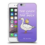 Head Case Designs Officially Licensed Friends TV Show Chick And Duck Iconic 2 Soft Gel Case Compatible With Apple iPhone 6 / iPhone 6s