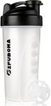 GIFUBOWA Protein Shaker Bottle, 28oz shake Cup for Powdered Mixs for Gym Sport (Matte White)