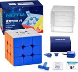 Hawkister MoYu WRM V9 Magnetic 3x3 Stickerless Speed Cube, Moyu WeiLong WR M V9 Magnetic Dual Adjustment Professional Flagship 3x3x3 Cube (Magnetic Version)