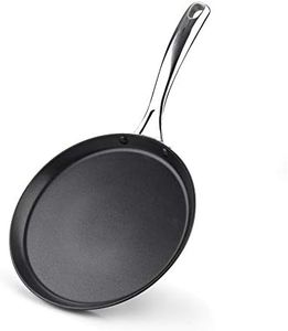 Cooks Standard Nonstick Hard Anodized 9.5-inch 24cm Crepe Griddle Pan, Black