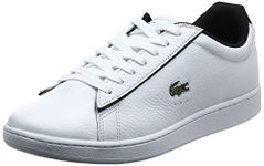 Lacoste Men's Carnaby Evo 120 2 SMA Sneakers, White (Wht/Blk 147), 7 UK