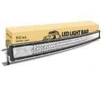 PICAA LED Light Bar 7D Tri-Row 42in 540W Spot Flood Combo Beam Curved LED Work Lights Bar Lamp Light for Car Truck Offroad Driving Lamp SUV UTE 4WD 12V 24V Waterproof Driving Work Lamp 6000K