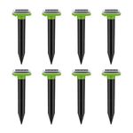 The Divine Tales Solar Powered Ultrasonic Pest Repeller for Outdoors, Waterproof, Snake & Rodent Deterrent with High Efficiency Solar Panel, Humane Pest Control for Yard, Lawn & Garden - Pack of 8