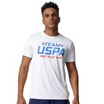 U.S. POLO ASSN. Men Crew Neck Brand Print I713 T-Shirt - Pack of 1 (White M)