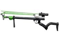 Nijsaku Laser Slingshot Professional Hunting Slingshot with Green Laser Aiming Pull The Trigger to Launch Firing Rate can Reach 90 m -120 m Per Second (Slingshot Black)