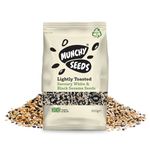 Mixed Black & White Savory Toasted Sesame Seeds by Munchy Seeds - Perfect Vegan Snack, Protein-Rich, Ideal for Salads & Sushi, Nutrient-Dense, 500g