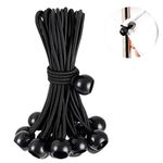 Tarp Bungee Balls Ties 6 Inch,30 PCS Tarp Ball Bungee Cords Heavy Duty Canopy Tie Downs for Canopy,Camping,Shelter,Gazebo,Projector Screen,Tent Poles with UV Resistant