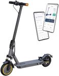 Electric Scooter, 350W Motor, 8.5'' Solid Tire, Max 21-23 Miles Range, Max 19 MPH Speed, Dual Braking, Folding Commuting Electric Scooter Adults (23Miles-Dual Supension-350W)