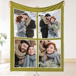 Personalised Photo Blanket, Custom Blanket with Photos, Personalised Gifts for Kids Friends Pet, Collage Picture Blanket Personalised, Presents for Birthday Christmas Anniversary