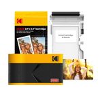 KODAK Mini 2 ERA 4PASS Portable Photo Printer, Initial 8 Sheets + 30 Sheet Pack Bundle, Yellow