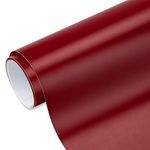 VINYL FROG Matte Wine Red Permanent Adhesive Vinyl Roll 30.5x305cm For Bottle And Glass Decoration