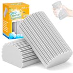 YFUIF 2-Pack Damp Clean Duster Sponge, Magic Sponge Eraser Baseboard Cleaner Tool, Dusters for Cleaning Blinds, Glass, Vents, Railings, Mirrors,Window Track Grooves and Faucets