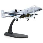 HANGOU 1/100 A-10 Thunderbolt Warthog Fighter Jet Plane Model Alloy Diecast Model Aircraft for Gift or Collection Model