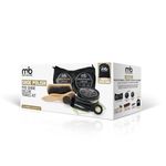 M&B Pro Shine Deluxe Care Kit for Leather Shoes | Contains Black & Brown Shoe Polish, Polishing Cloth, Horsehair Shine Brush, 2 Horsehair Dauber Brushes, Shoehorn, Travel Case, Shoe Bag (22227)