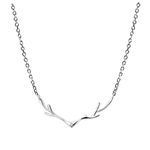 INARI SHINES 925 Sterling Silver Deer Horn Pendant Necklace | Pendant chain| Gift for Women & Girls| With 925 Stamp & Certificate of Authenticity