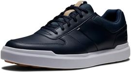 FootJoy Men's Contour Casual Golf Shoe, Navy/White/Tan, 8 UK