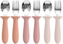 Eascrozn Toddler Spoons and Forks S