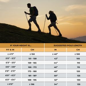 Foxelli Carbon Fiber Trekking Poles – Lightweight Adjustable Walking Sticks