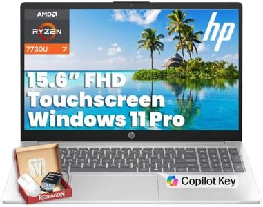 HP 15.6" FHD Touchscreen Laptop, AMD Ryzen 7 7730U, 32GB RAM, 1TB SSD