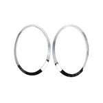 Lechnical Headlight Trim Ring 2pcs Replacement for BMW Mini Cooper F55/F56/F57 2014-2021 OEM 51137300631,51137300632,51712355791,51712355798