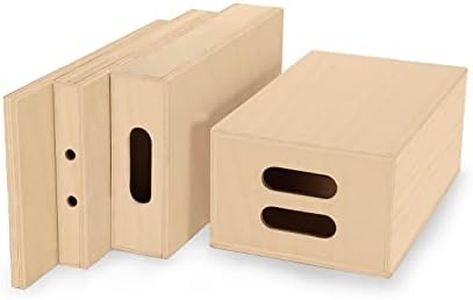 PROAIM Full Set of 4 Standard White AppleBoxes for Studio, Film Set & Photography. Multi-Use Wooden Boxes. Use them for Propping, Levelling, Standing. Full, Half, Quarter & Pancake (AB-SET4-WH)