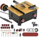 Mini Table Saw for Crafts[Dual 795 Motors & Switches] Max 200W/12,000RPM/26mm Adjustable Height Table Saw with Accessories.Gift for Men and Women's Creating Handmade Gifts,Exploring Hobbies,Models