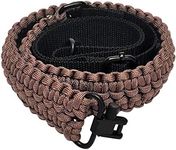 Ten Point Gear Extra Wide Gun Sling Paracord 550 Adjustable w/Swivels (Multiple Color Options) (Coyote Brown)