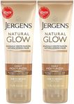 Jergens Natural Glow Daily Moisturizer, Revitalizing, Fair to Medium Skin Tones, 7.5 Ounce (Pack of 2)
