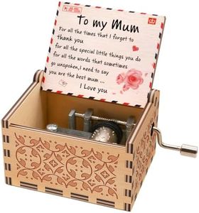 You are My Sunshine Daughter Music Box, Mechanism Antique Carved Music Box You are My Sunshine Hand Crank Music Box for Daughter to Mom's Gift (Daughter to mom)