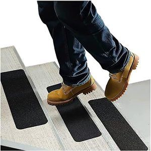 Grip Tape 6” X 24” (10-Pack) - Stair Treads for Stairs, Anti Slip Tape for Indoor and Outdoor, Non Skid Treads for Wooden Steps, Concrete Steps, Etc. (Works on All Surfaces & Weather)