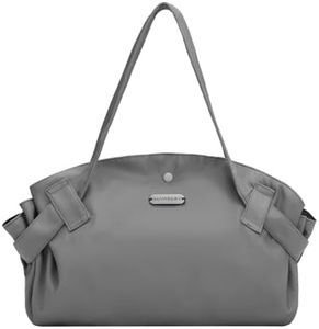 ALVABABY Large Waterproof Blanket Bag,Grey Shoulder Bags for Women, Cute Hobo Tote Handbag,Cloth Diaper Wet Bags,Multi-functional Organizer Bags, Travel Beach Yoga Gym Bag