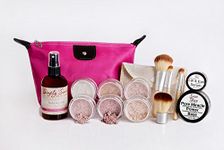 TIMELESS LOOK KIT (FAIR 1) Full Size Mineral Makeup Set Matte Foundation Bare Face Sheer Powder Cover