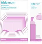 Frida Mom Perineal Medicated Witch Hazel Healing Foam + Disposable Underwear (Regular Boyshort) for Postpartum Care | Foam Relieves Pain and Reduces Swelling for Perineal Area