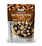 DJ&A Shiitake Mushroom Crisps Lightly Cooked Seasoned Snack Natural Pack of 150 G