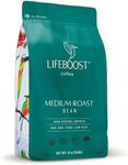 Lifeboost Organic Coffee Beans Medium Roast - Low Acid Single Origin Non-GMO Organic Whole Bean Coffee - Third Party Tested For Mycotoxins & Pesticides - 12 Ounces