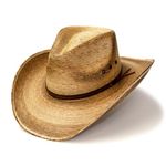 WESTERN EXPRESS Pinch Front Palm Hat Size XL, Beige, X-Large