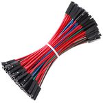 Breadboard Jumper Wires 20AWG, Bestlus Exclusives Jumper Cables Wires 10CM F/F 10 Colors Pack of 120 Square Head 0.1'' (4'', F/F)