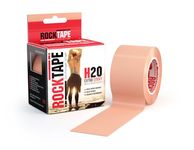 RockTape Unisex H2O Kinesiology Tape (5cm x 5m Roll), Elastic Therapeutic Sports Tape, Waterproof Physio Tape for Shoulder, Ankle, Elbow, Wrist, Shin Splints & Knee Support, Beige