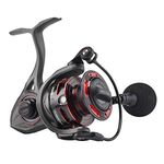 PENN Clash II Spinning Fishing Reel, Sea - Inshore Fishing, Lightweight Saltwater Shore and Kayak Fishing Reel for Lure Fishing - Sea Fishing Reel for Bass, Pollack, Cod, Wrasse, Grey/Black, 3000HS